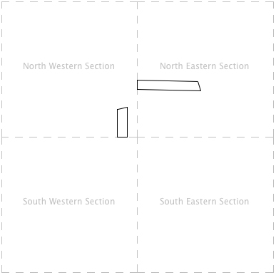 Deed Plotting Section with Metes and Bounds Drawing