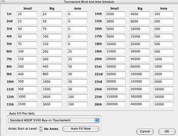 Poker tournament software that allows the tourament director complete management.