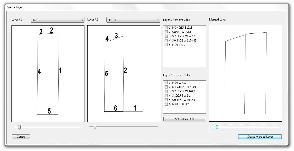 metes and bounds drawing tool